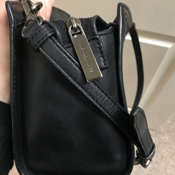 Black Matte Studded MK Crossbody - Picture 2 of 4